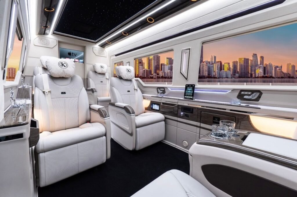 Mercedes Sprinter Van Interior - Luxury Special Vehicle Transfer