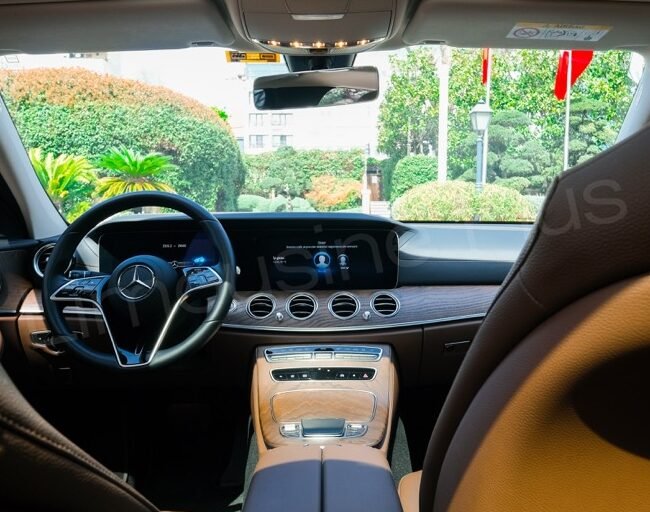 Mercedes E-Class Sedan Luxurious Interior - VIP Transfer