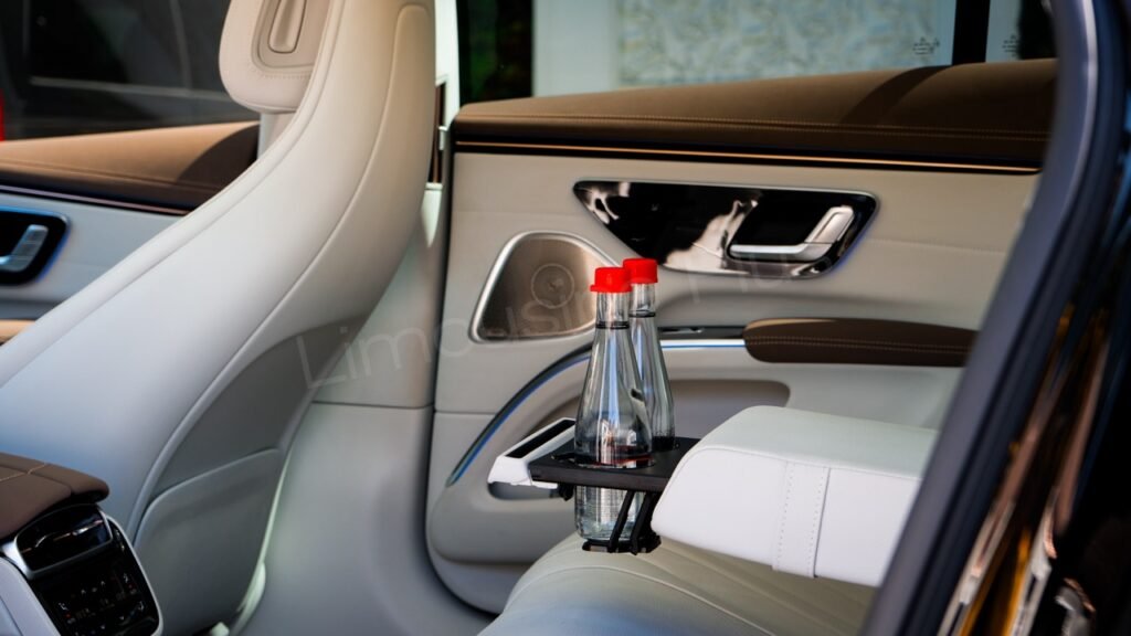 Istanbul Airport Transfer Services: Comfort with Limousine Plus 1 Mercedes EQS Electric Sedan Luxurious Interior - VIP Transfer