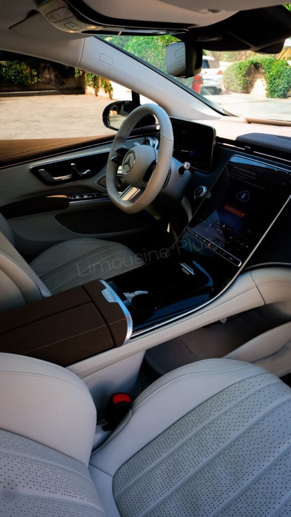 Mercedes EQV Electric Minivan Luxurious Interior - VIP Transfer