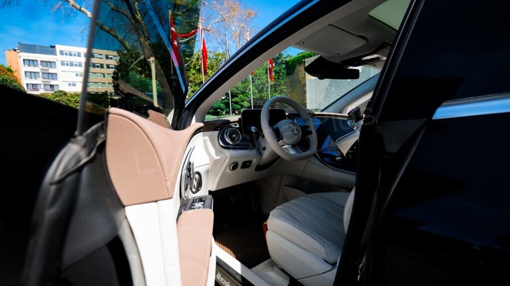 Mercedes EQV Electric Minivan Luxurious Interior - VIP Transfer