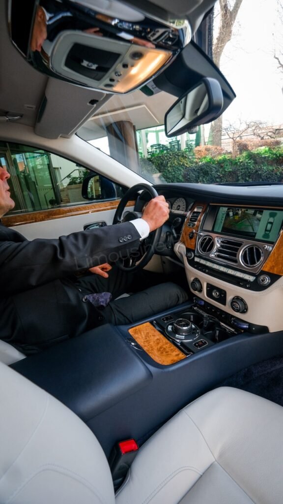 Luxury Rolls-Royce Ghost Driver's Perspective
