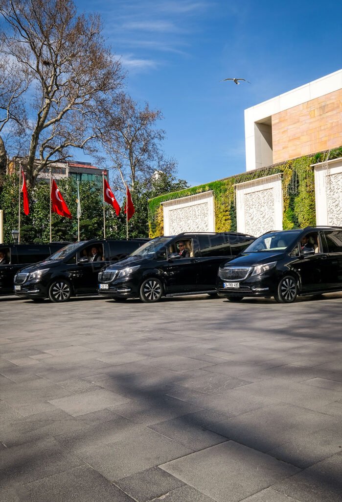 Home 16 Luxury Limousines Lined Up Outdoors
