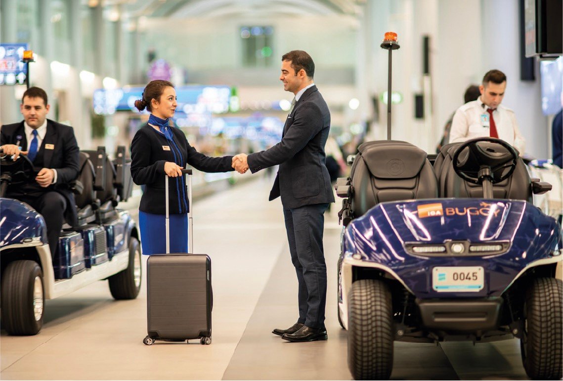 Airport Meet and Greet Service - Chauffeur Assisting Traveler