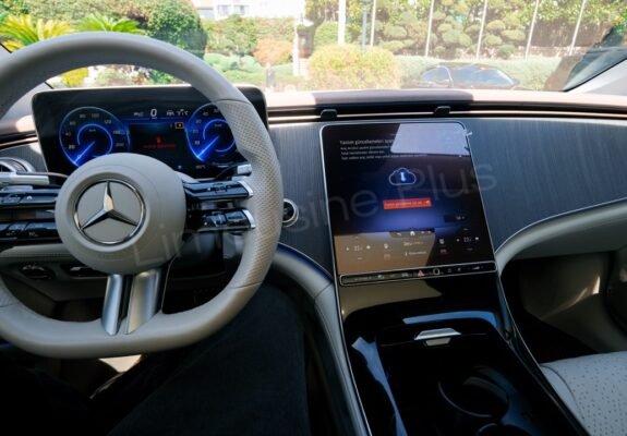 Luxury Mercedes EQS Electric Sedan Dashboard