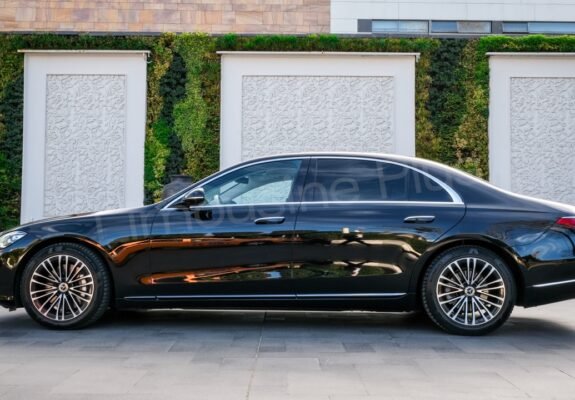 Side View of Luxury Mercedes S-Class Sedan