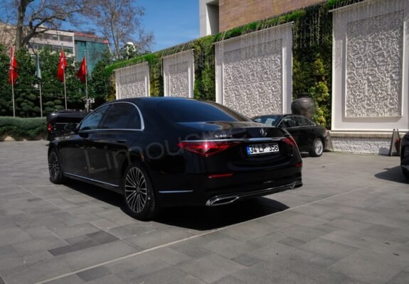 Side View of Luxury Mercedes S-Class Sedan