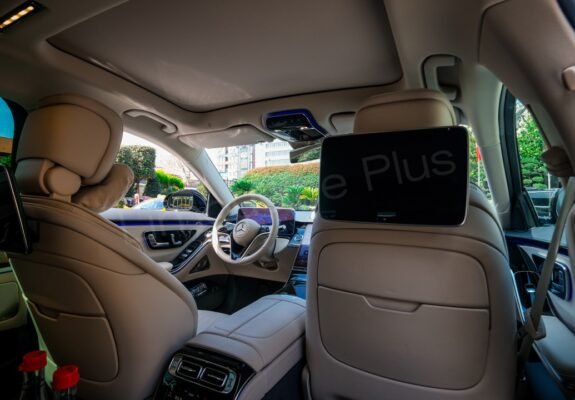 Luxury Mercedes S-Class Interior with Rear Entertainment