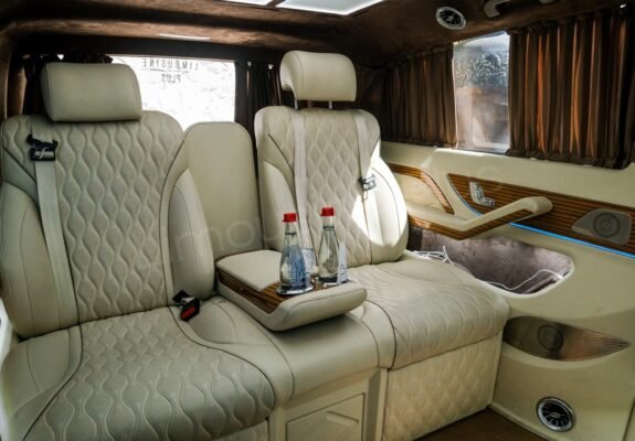 Luxury Mercedes Vito Minivan Interior with Refreshments