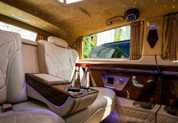 Luxury Mercedes Vito Minivan Interior with Starlight Ceiling