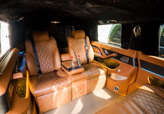 Luxury Mercedes Vito Minivan Interior with Custom Lighting